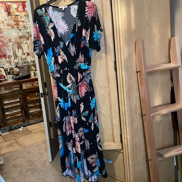 Gibson Latimer multicolor high low dress size xl - Picture 3 of 10